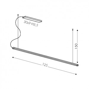 Dimensioni lampadario a sospensione Lieve 2